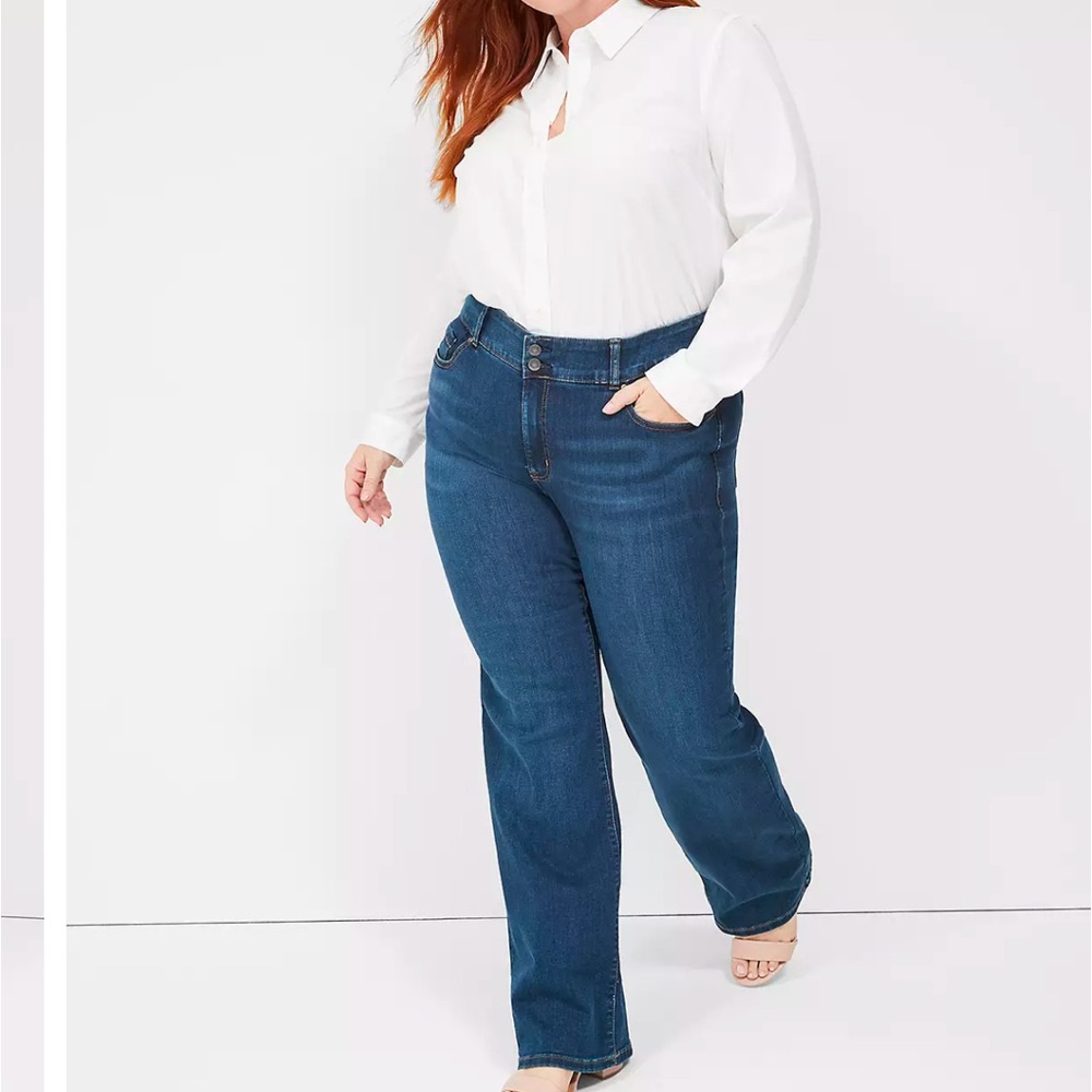 Lane Bryant tighter tummy high-rise boot cut
